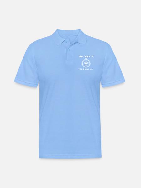 Welcome to Valhalla - Men's Polo Shirt - sky blue