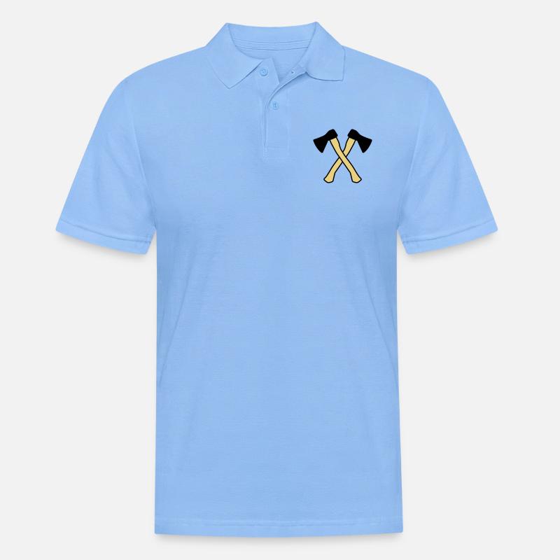 aexte icon - Männer Poloshirt - Himmelblau