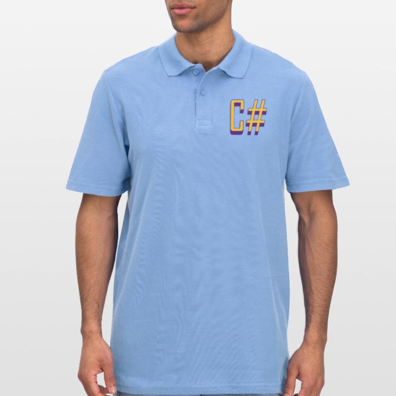 Programming Languages: C# / C sharp (Classic) Men's Polo Shirt