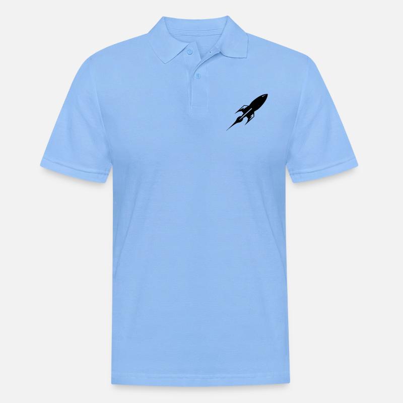 rakete - Männer Poloshirt - Himmelblau