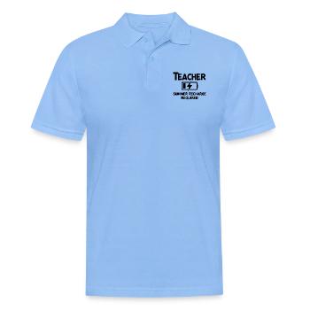 Teacher Summer Recharge Required - Men's Polo Shirt - sky blue - Front - Jaron (178cm)