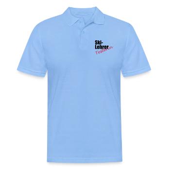 Ski Lehrer Testerin - Männer Poloshirt - Himmelblau - Vorne - Jaron (178cm)