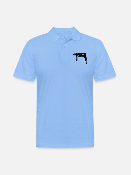 Drill - Men's Polo Shirt - sky blue