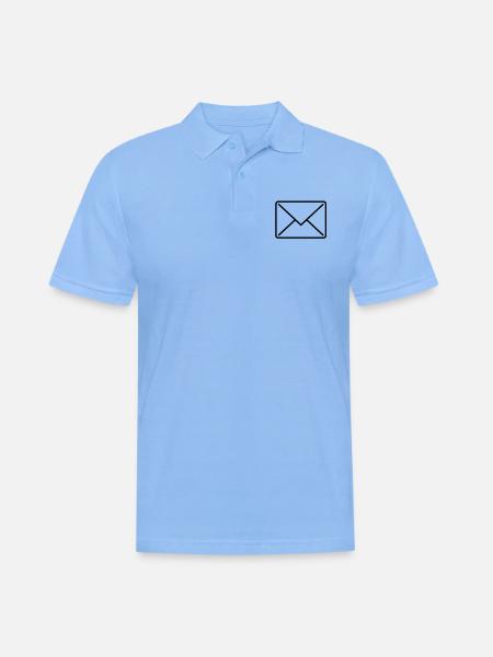 briefumschlag_icon1 - Men's Polo Shirt - sky blue