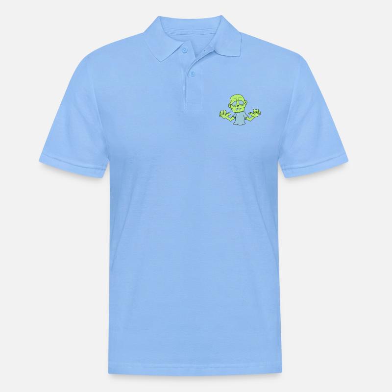 (zombie_2) - Männer Poloshirt - Himmelblau