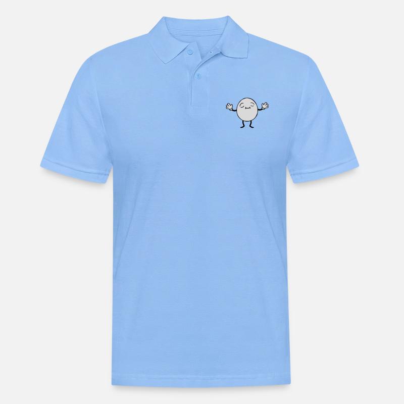 Ei Mann Design - Männer Poloshirt - Himmelblau