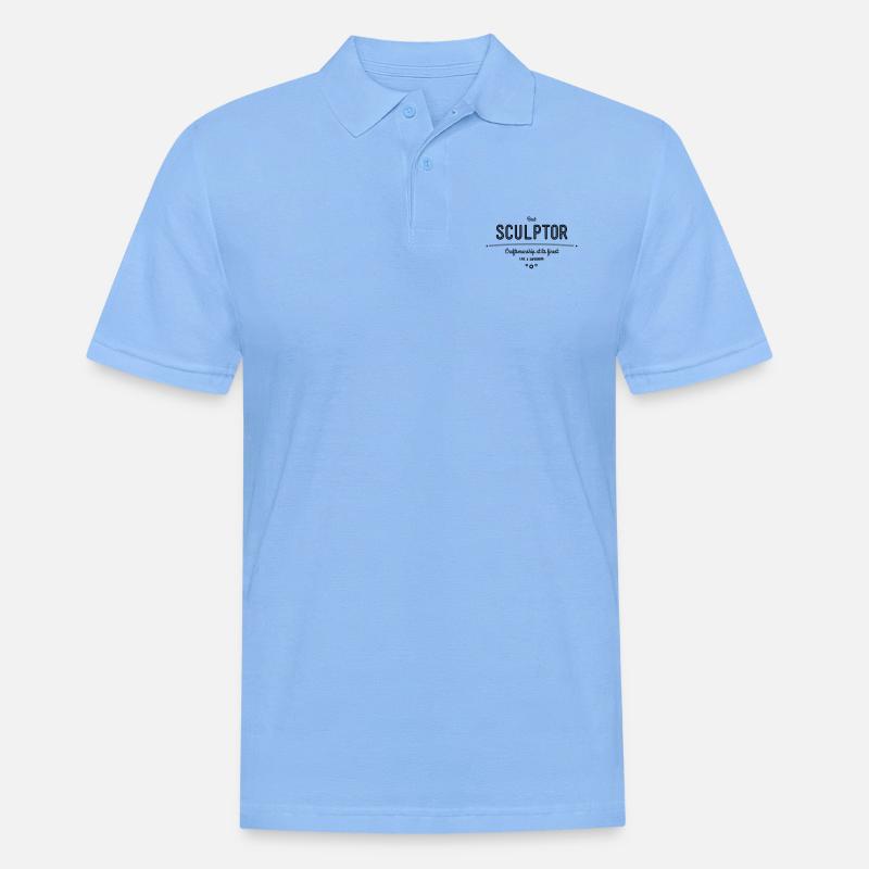 Bester Bildhauer - Handwerkskunst vom Feinsten - Männer Poloshirt - Himmelblau