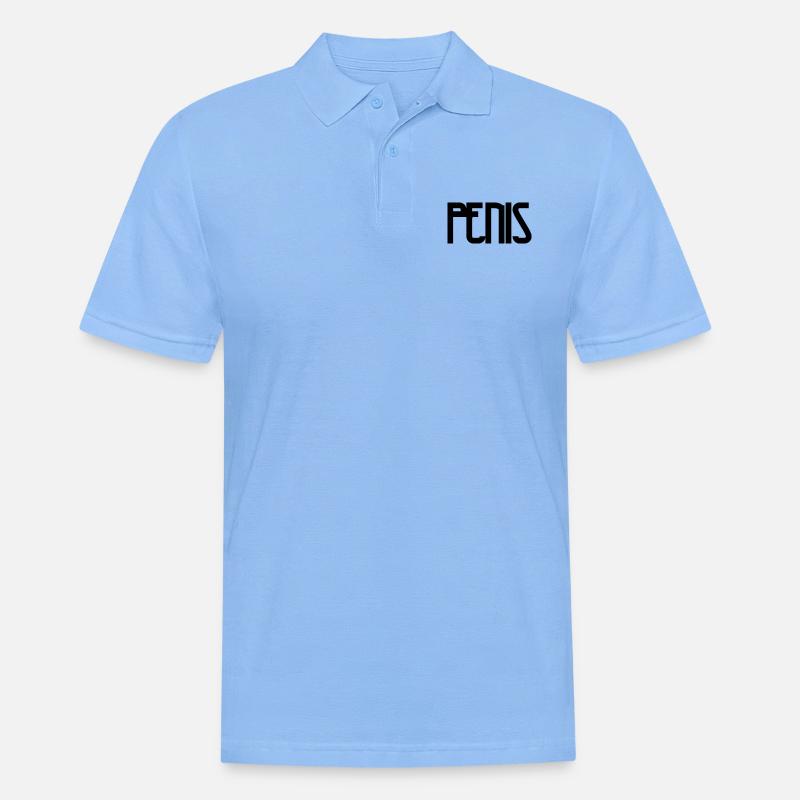 Penis Cliché - Männer Poloshirt - Himmelblau