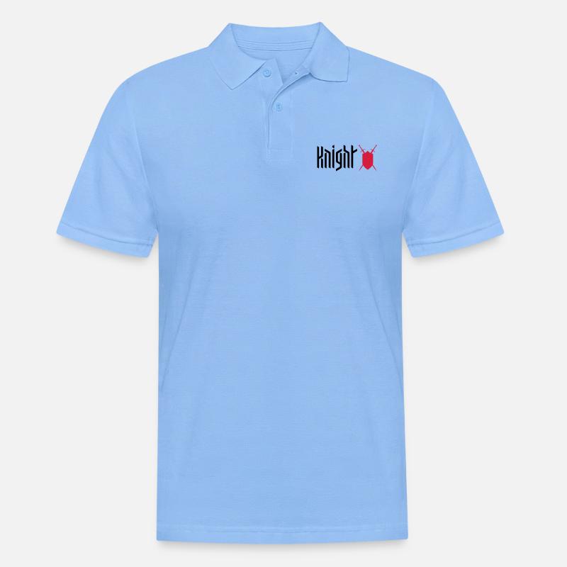 CHEVALIER - BOUCLIER / ÉPÉE - JEU - Polo Homme - bleu ciel