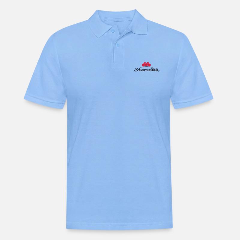 Schwarzwaldbub - Männer Poloshirt - Himmelblau