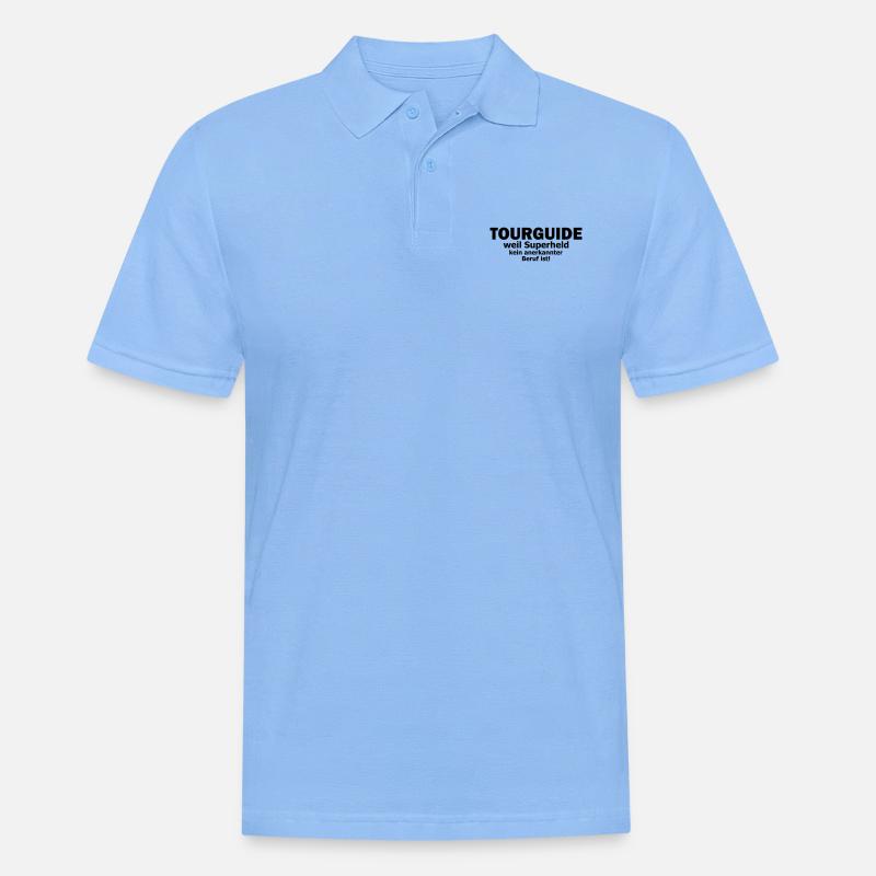 tourguide - Männer Poloshirt - Himmelblau