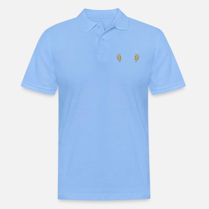 ears - Männer Poloshirt - Himmelblau