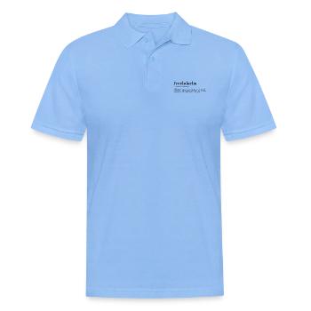 Frechdachs Definition Kosename frech locker - Männer Poloshirt - Himmelblau - Vorne - Jaron (178cm)