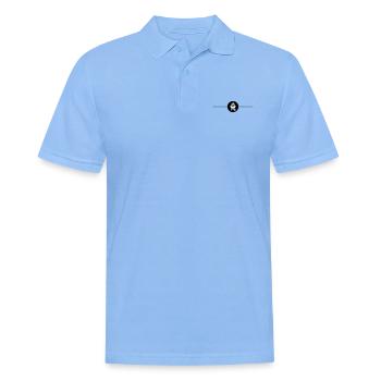 Symbole du gril Ligne de grillades - Polo Homme - bleu ciel - Devant - Jaron (178cm)