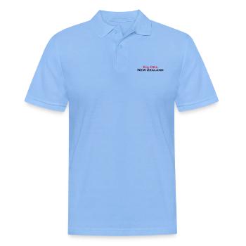 Kia Ora New Zealand - Männer Poloshirt - Himmelblau - Vorne - Jaron (178cm)