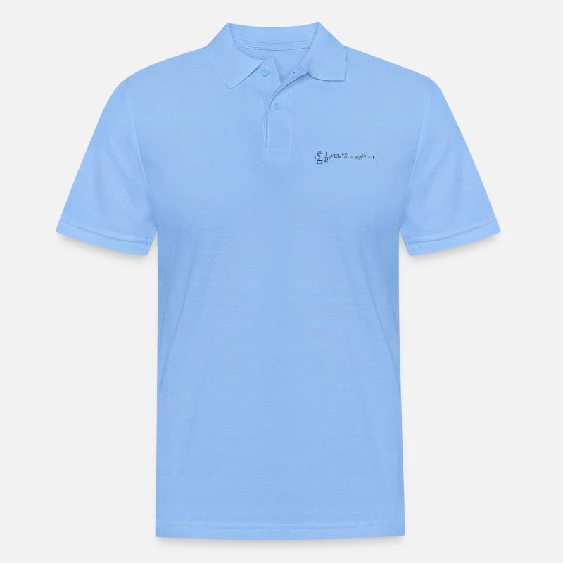 Keep it Simple - Männer Poloshirt - Himmelblau