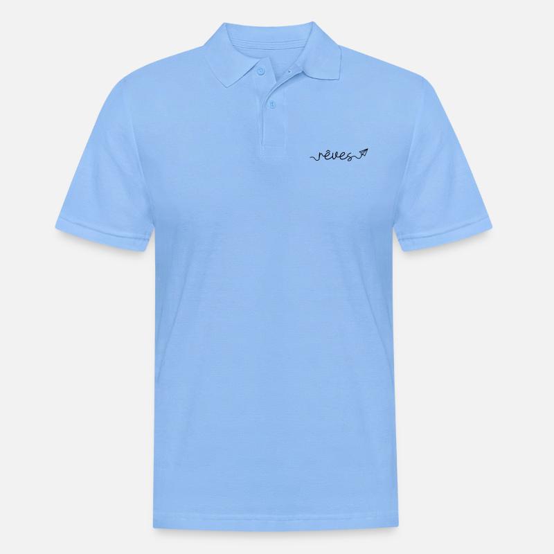 Träume - Männer Poloshirt - Himmelblau