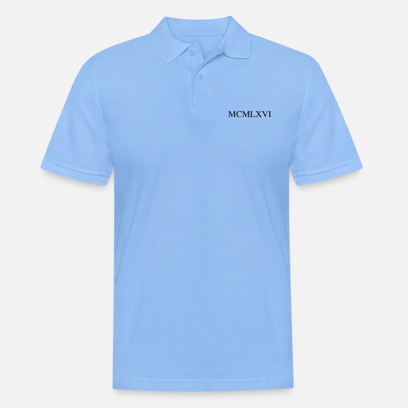 1966 - Männer Poloshirt - Himmelblau