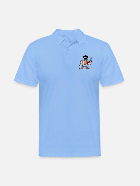 kapitaen_moewe - Men's Polo Shirt - sky blue