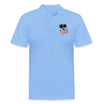Palm Sommer für Surfer - Männer Poloshirt - Himmelblau - Vorne - Jaron (178cm)