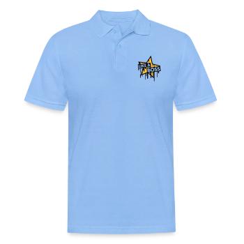 like_a_boss_star - Men's Polo Shirt - sky blue - Front - Jaron (178cm)