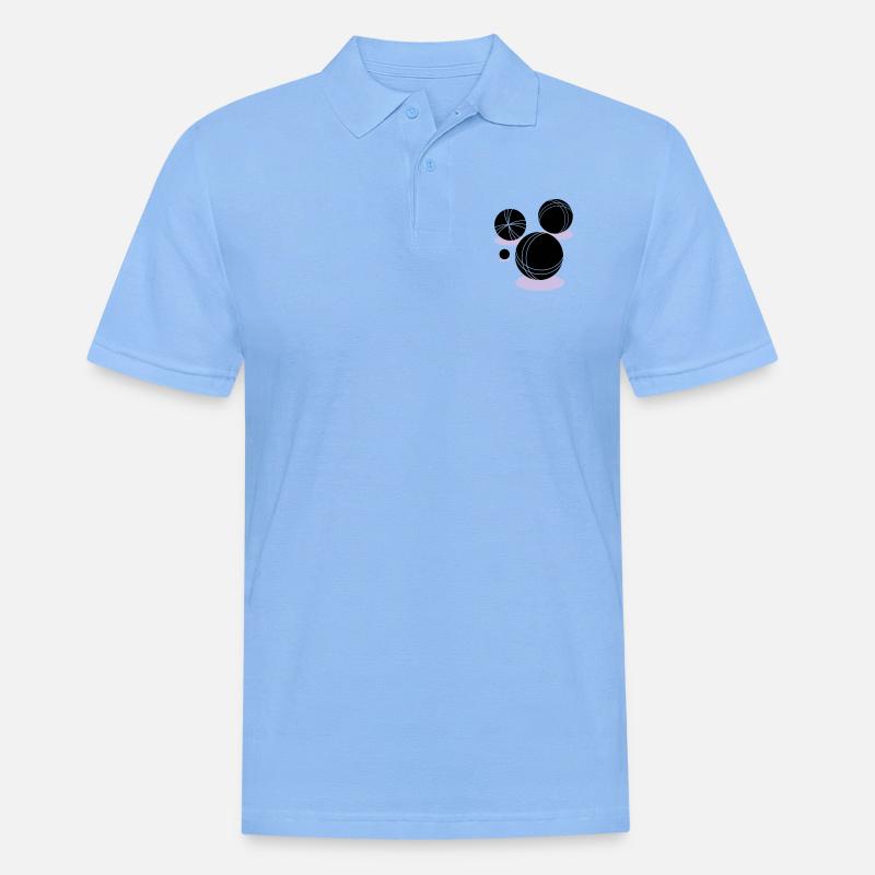 boule - Männer Poloshirt - Himmelblau