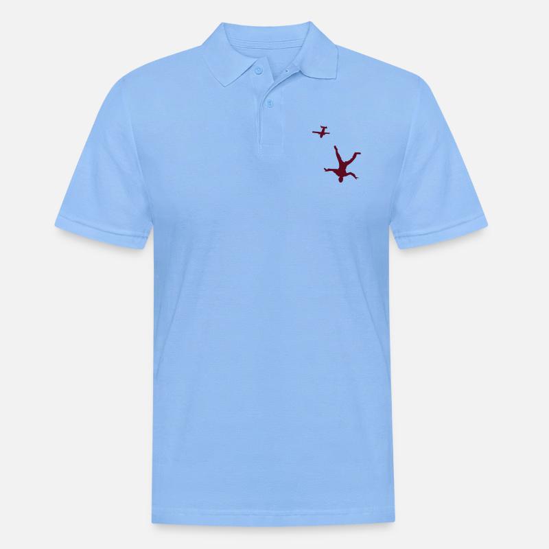 HeadDown with skyvan - Männer Poloshirt - Himmelblau
