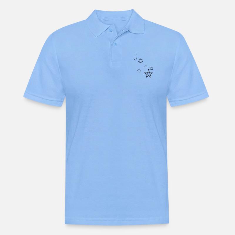 magie, magic, - Männer Poloshirt - Himmelblau