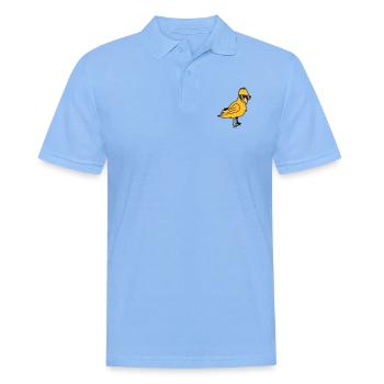 Cool Parrot Bird - Men's Polo Shirt - sky blue - Front - Jaron (178cm)