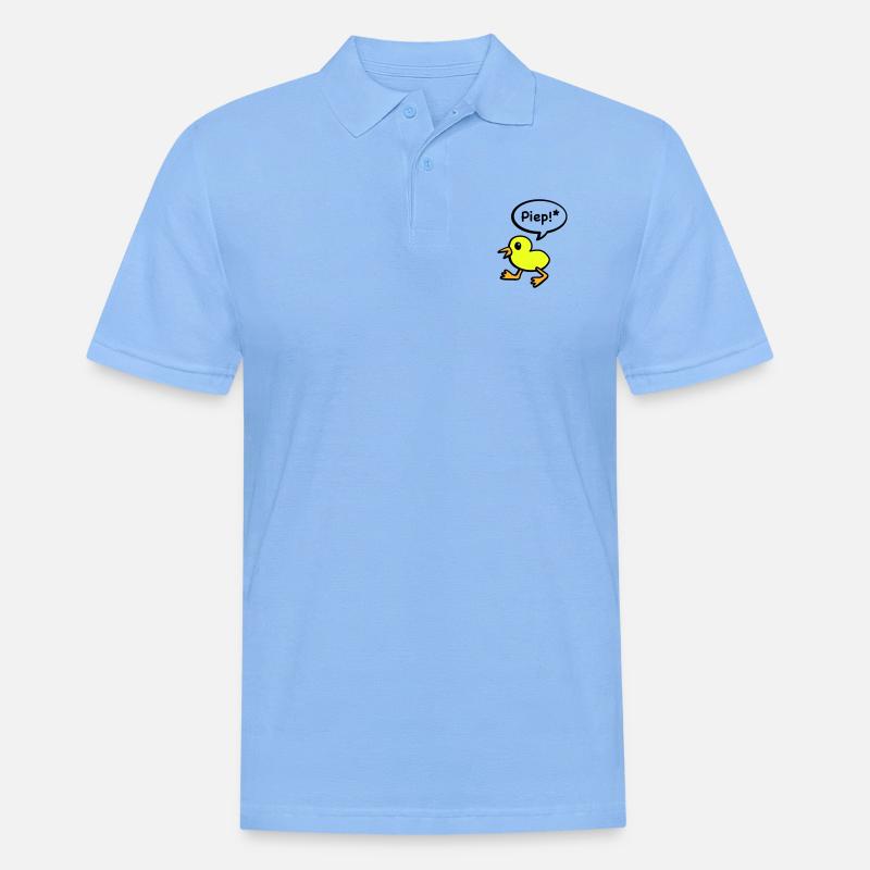 piepvogel - Männer Poloshirt - Himmelblau