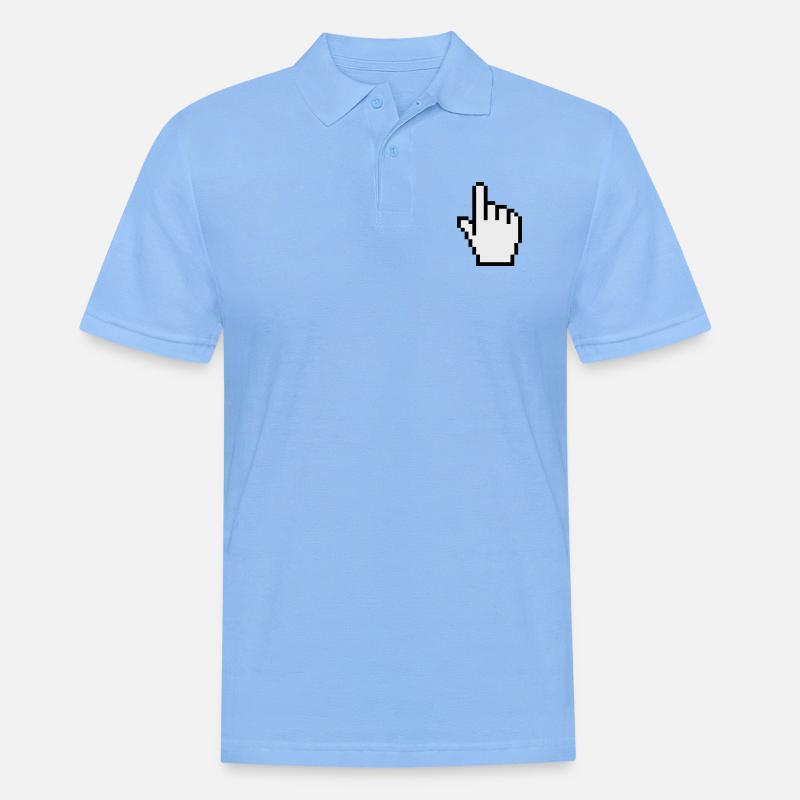 pointer / cursor - Men's Polo Shirt - sky blue