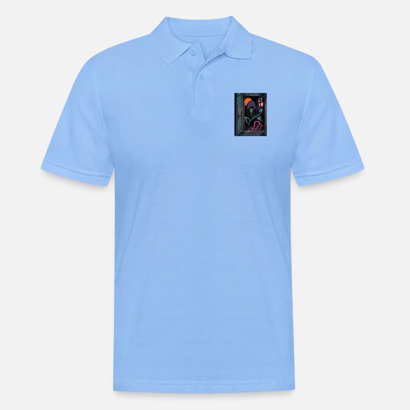 Du hast es eingeladen - Männer Poloshirt - Himmelblau