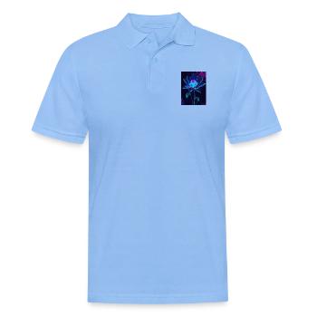 Gedeihen Sie in der Leere - Männer Poloshirt - Himmelblau - Vorne - Jaron (178cm)