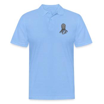 Pieuvre Pieuvre Pieuvre Calmar Mignon Calmar géant Drôle - Polo Homme - bleu ciel - Devant - Jaron (178cm)