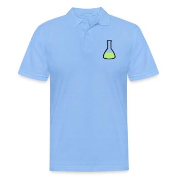 Labor Reagenzglas - Männer Poloshirt - Himmelblau - Vorne - Jaron (178cm)