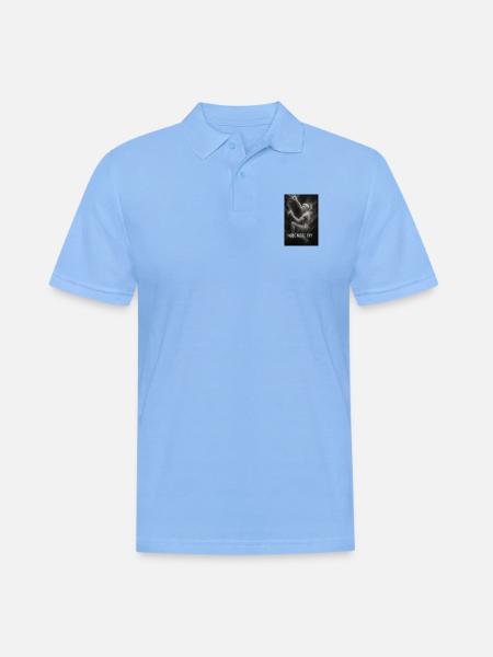 One more try. - Männer Poloshirt - Himmelblau