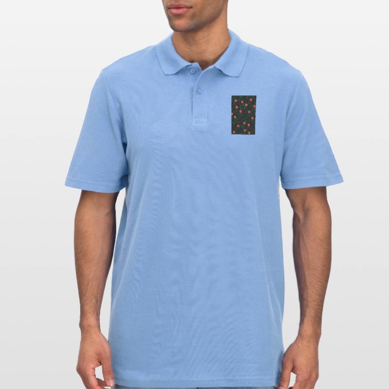 Tulip Pattern Men's Polo Shirt