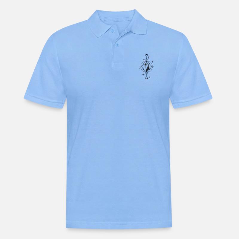 Einhorn Boho - Männer Poloshirt - Himmelblau