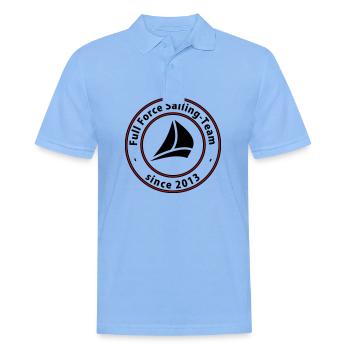 Full Force Sailing neutral - Männer Poloshirt - Himmelblau - Vorne - Jaron (178cm)