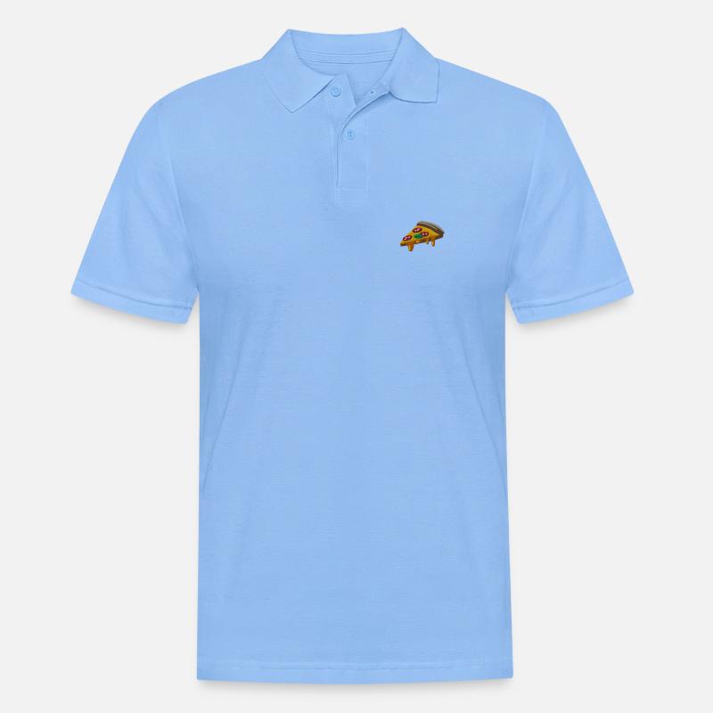 Pizza - Polo da uomo - azzurro