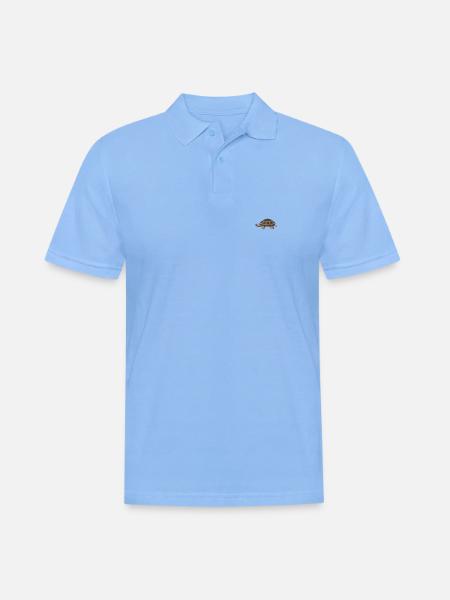Turtle - Männer Poloshirt - Himmelblau
