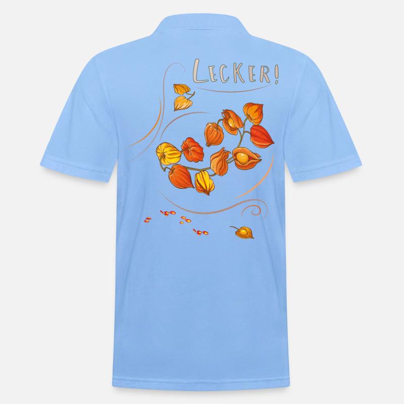 Physalis - Männer Poloshirt - Himmelblau