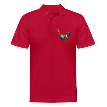 ZINNEKE DU SUD - Bellegique - Männer Poloshirt - cherry red - Vorne - Jaron (178cm)