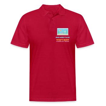 Ein weiteres Aquarium schadet nicht. Komisches Aquarium - Männer Poloshirt - cherry red - Vorne - Jaron (178cm)