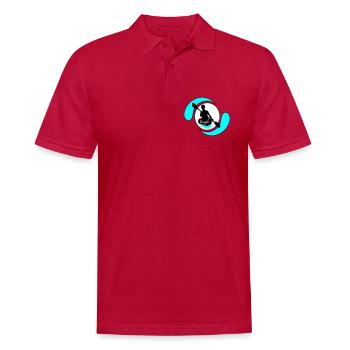 Kayak - Men's Polo Shirt - cherry red - Front - Jaron (178cm)