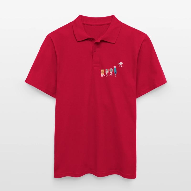 Cloud-Computing-Lustige Programmierer-Daten-KI-Software Männer Poloshirt