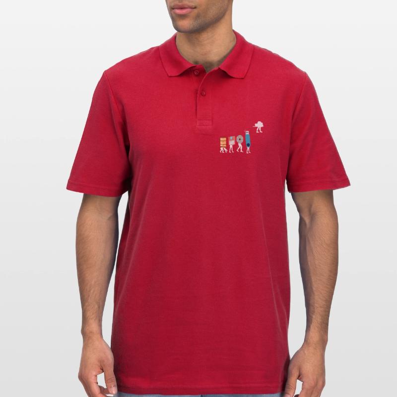Cloud-Computing-Lustige Programmierer-Daten-KI-Software Männer Poloshirt