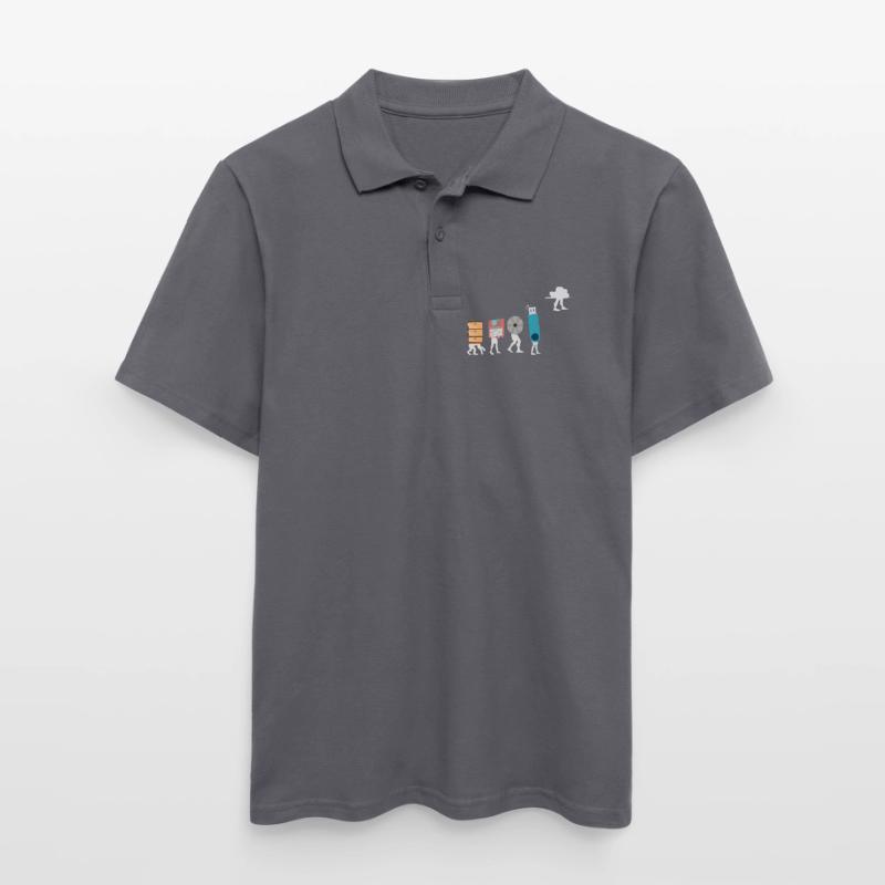 Cloud Computing Funny Programmer Data AI Software Men's Polo Shirt