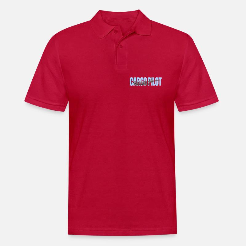 Cargo pilot C-133 - Männer Poloshirt - cherry red