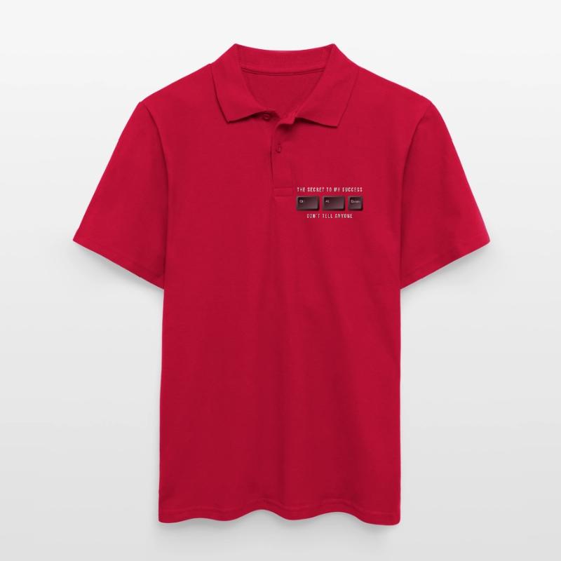 Technischer Support oder IT-Mitarbeiter oder -Mädel Männer Poloshirt